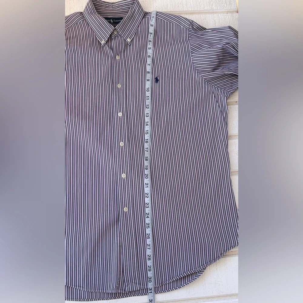 Ralph Lauren‎ Men’s Classic Fit Button Down Shirt Striped Size 16.5 32/33